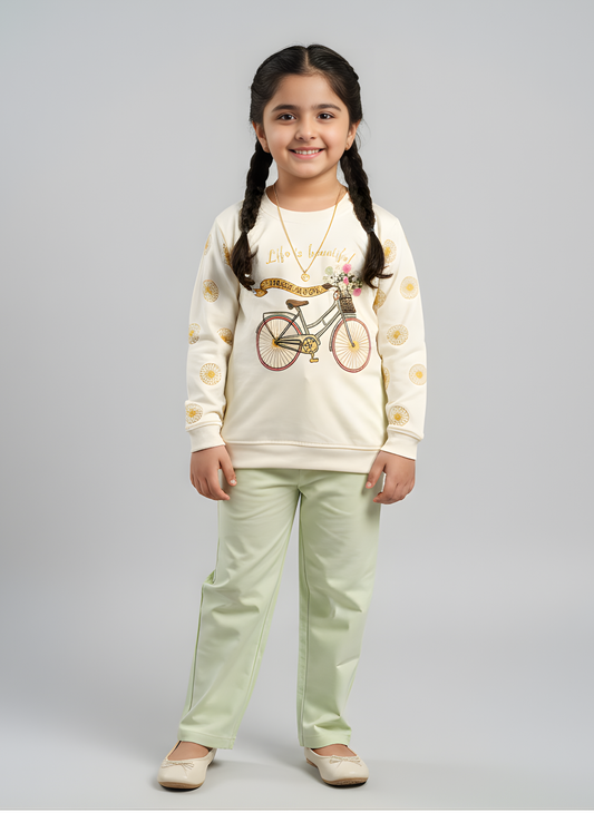 Life is Beautiful" Bicycle Graphic Lounge Set