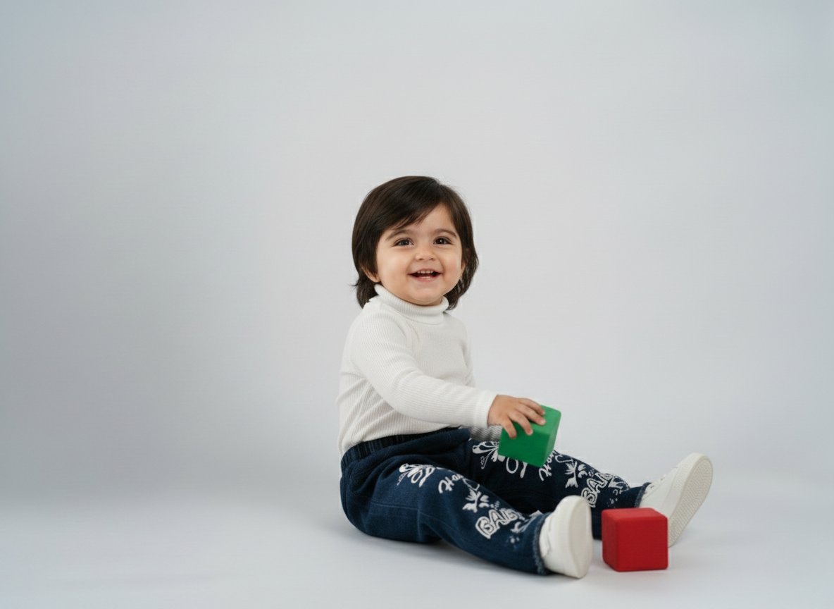 Butterfly Graphic Wide-Leg Denim Pants